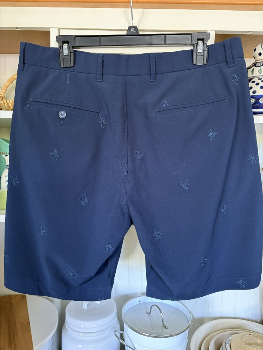 Original Penguin Golf Shorts Men's 34 Navy Blue - Picture 2 of 4